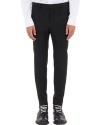 Givenchy Slim Fit Cuffed Trousers Black