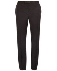 Alexander McQueen Slim Fit Wool And Mohair Blend Tuxedo Trousers