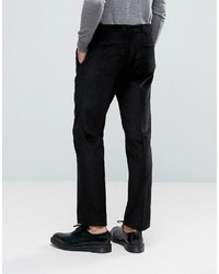 Asos Slim Suit Pants In Black Cord