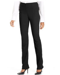 Style&co. Straight Leg Textured Zip Front Pants