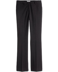 H&M Suit Pants Bootcut Black Ladies