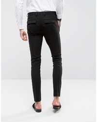 Asos Super Skinny Fit Suit Pants In Black