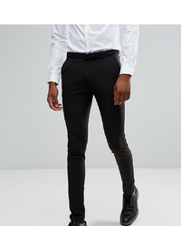 ASOS DESIGN Tall Super Skinny Tuxedo Suit Trousers In Black