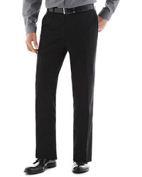 jcpenney The Savile Row Co Savile Row Black Flat Front Suit Pants Slim