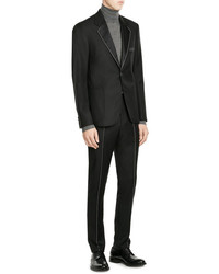 Maison Margiela Wool Mohair Trousers With Contrast Stitch