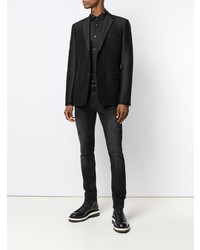 Philipp Plein Black Formal Shirt