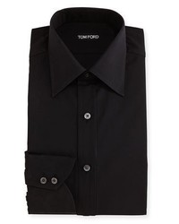 Tom Ford Classic Barrel Cuff Dress Shirt Black