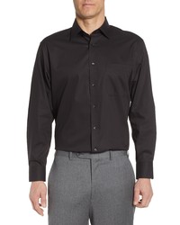 Nordstrom Classic Fit Non Iron Solid Dress Shirt In Black At