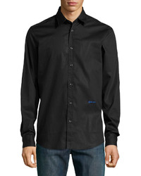 Just Cavalli Long Sleeve Dress Shirt Black