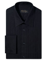 Michelsons Slim Fit Pleated Point French Cuff Tuxedo Shirt