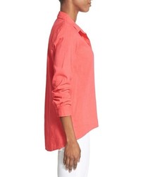 Eileen Fisher Organic Linen Blend Classic Collar Shirt