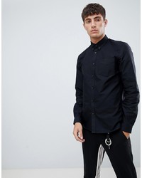 Fred Perry Oxford Shirt In Black