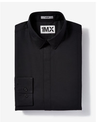 Express Slim Easy Care Tuxedo 1mx Shirt