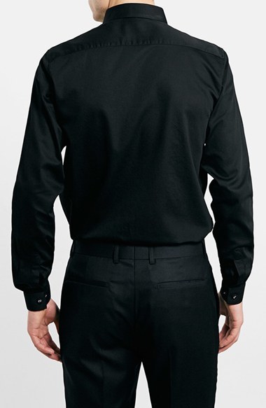 black tuxedo dress shirt