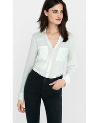 Express Slim Fit Convertible Sleeve Portofino Shirt