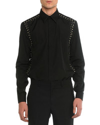 Givenchy Studded Harness Long Sleeve Shirt Black