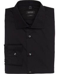 Barneys New York Trim Fit Shirt Black
