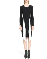 Givenchy Bicolor Cutaway Stretch Cady Dress