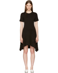 Proenza Schouler Black Asymmetric Waist Dress