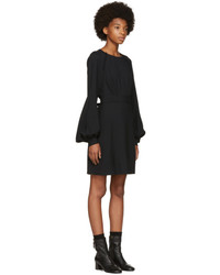 Chloé Black Buttoned Short Dress