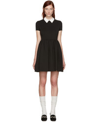 Miu Miu Black Contrast Collar Dress