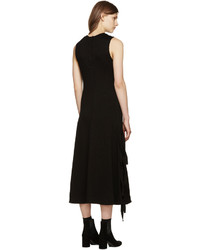 Proenza Schouler Black Side Slit Dress
