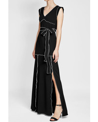 Moschino Boutique Floor Length Dress With Contrast Piping