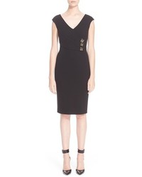 Versace Collection Drape Front Jersey Dress