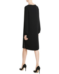 Marco De Vincenzo Crepe Dress With Looped Trim