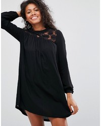 Brave Soul Crochet Neck Smock Dress