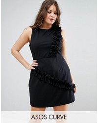 Asos Curve Curve Mini Dress With Frill Detail