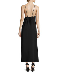 Elizabeth and James Dara V Neck Sleeveless Slip Style Dress Black