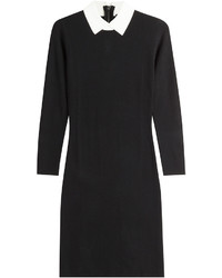 Paule Ka Dress With Contrast Collar And Cuffs