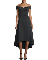 Rachel Gilbert Enico Off The Shoulder Dress Black