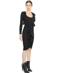 Givenchy Ruffled Cashmere Jersey Dress