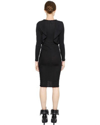 Givenchy Ruffled Cashmere Jersey Dress
