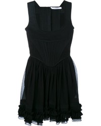 Givenchy Sleeveless Ruffle Corset Dress