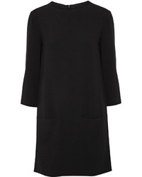 The Row Marina Crepe Mini Dress Black