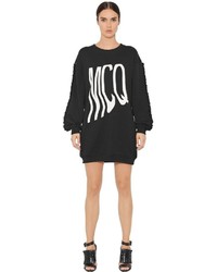 McQ by Alexander McQueen Ruffled Heavy Cotton Jersey Dress