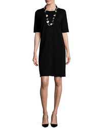 Eileen Fisher Merino Jersey Half Sleeve Dress Petite
