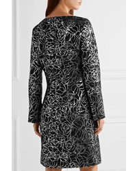 Michael Kors Michl Kors Collection Fil Coup Crepe Dress Black
