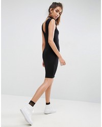 Asos Mini Dress With Low Back And Shoulder Pads