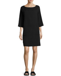 Eileen Fisher Organic Cotton Gauze Pocket Dress Petite