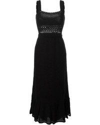 RED Valentino Crochet Perforated Waist Long Dress