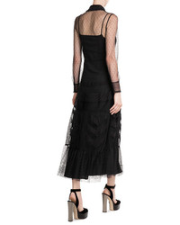 RED Valentino Red Valentino Tulle Dress With Point Desprit