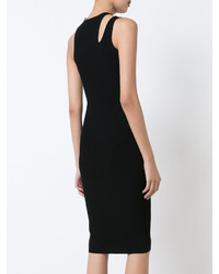 Helmut Lang Ribbed Cut Out Dress