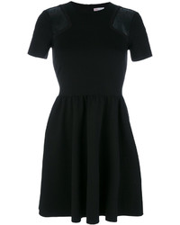 RED Valentino Sheer Detail Flared Dress