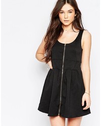 Wal G Skater Dress With Zip Front