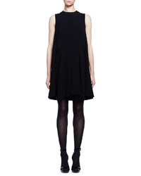 Alexander McQueen Sleeveless Cape Back Mini Dress Black