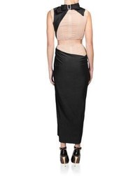 Lanvin Sleeveless Ruched Front Dress
